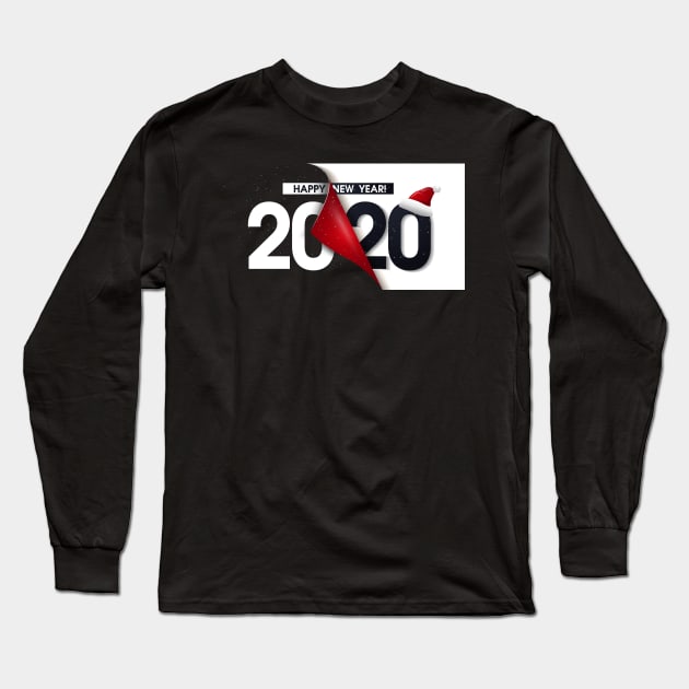 happy new year 2020 Long Sleeve T-Shirt by Rosomyat